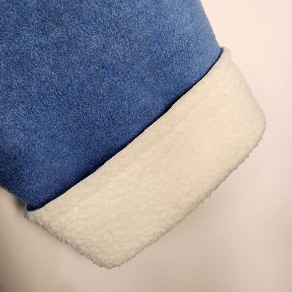 Denim & Co Womens Jacket Size 1X Blue Fleece Button Front Sherpa Lining A270423 - Picture 7 of 10